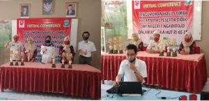 SMPN 1 Ngadirojo Gelar Vicon Pengumuman Hasil Lomba HUT RI Ke-75