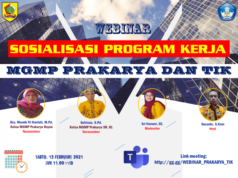 Sosialisasi Program Kerja 2021 MGMP Prakarya dan TIK