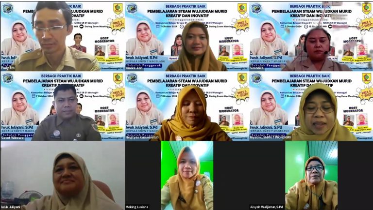 Guru Wonogiri Antusias dalam Berbagi Praktik Baik STEAM di Kombel Kreasi 01 Wonogiri