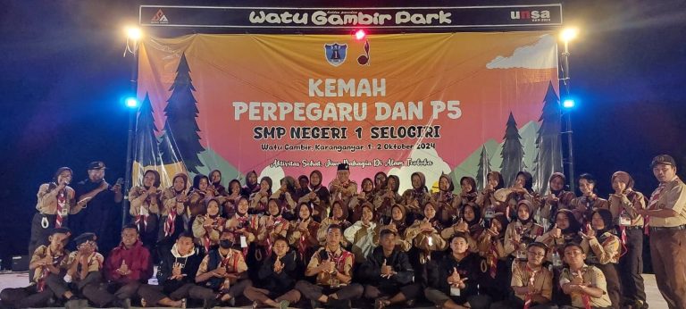 Perpegaru dan P5″aktivitas sehat jiwa bahagia di alam terbuka”SMP Negeri 1 Selogiri