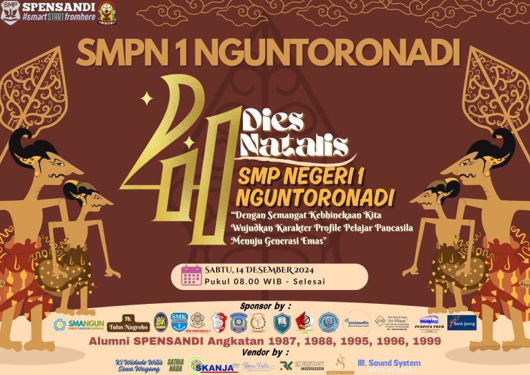 Dies Natalis Ke-41 SMPN 1 Nguntoronadi: Pagelaran Wayang Kulit dan Stand P5 yang Kreatif dan Menginspirasi