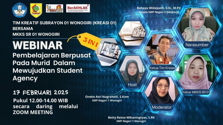WEBINAR “Pembelajaran Berpusat Pada Murid dalam Mewujudkan Student Agency”