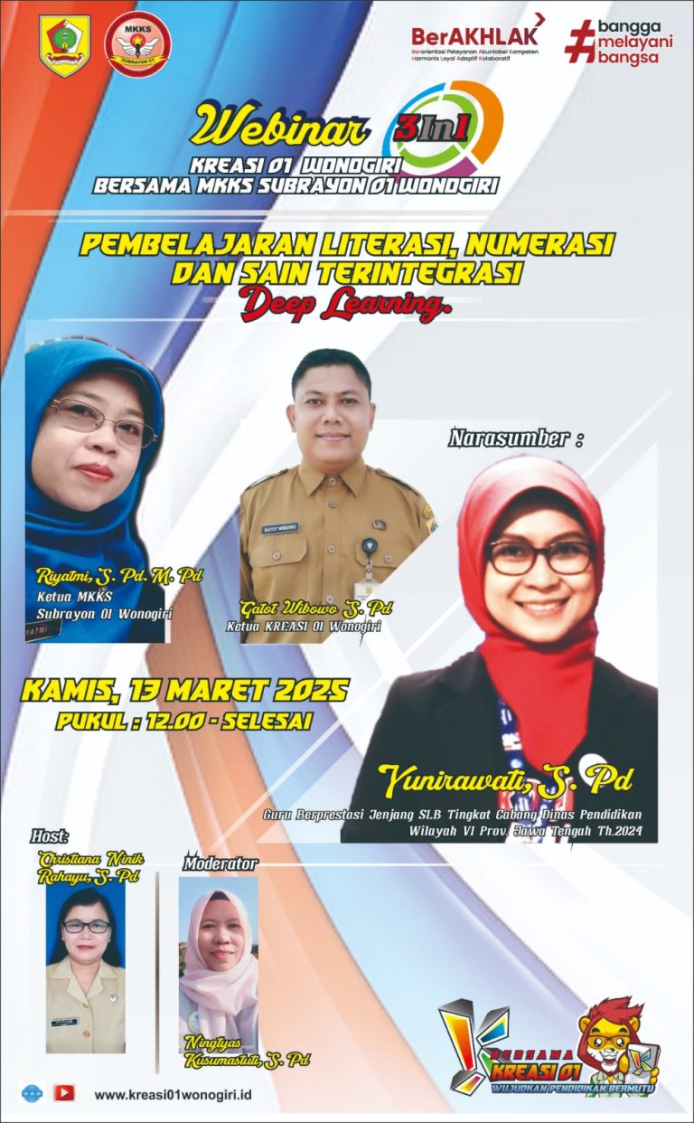 Webinar Pembelajaran Literasi Numerasi Dan Sains Yang Terintegrasi Dengan Deep Learning