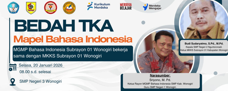 PERSIAPKAN TKA: MGMP BAHASA INDONESIA SR 01 WONOGIRI BERSAMA MKKS SR 01 WONOGIRI  BONGKAR RAHASIA SOAL TKA