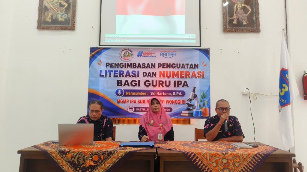 MGMP IPA Subrayon 01 Wonogiri Perkuat Literasi dan Numerasi Guru Melalui Kegiatan Pengimbasan